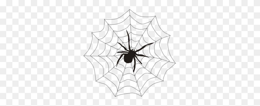 299x282 Cute Spider Web Clipart - Spider Clipart Transparent Background