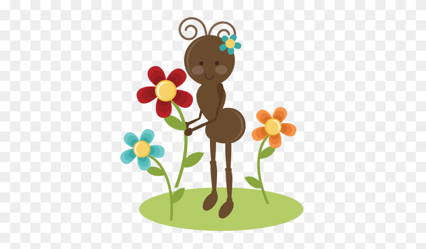 432x432 Cute Spring Clipart Cute Girl Ant For Cards - Picnic Hormigas Clipart