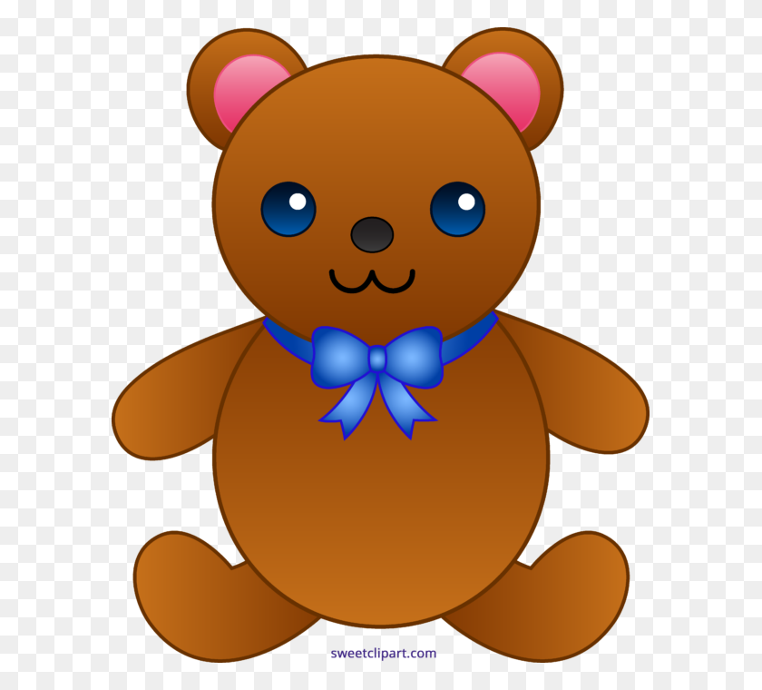 593x700 Cute Teddy Bear With Bowtie Clipart - Tie Clipart
