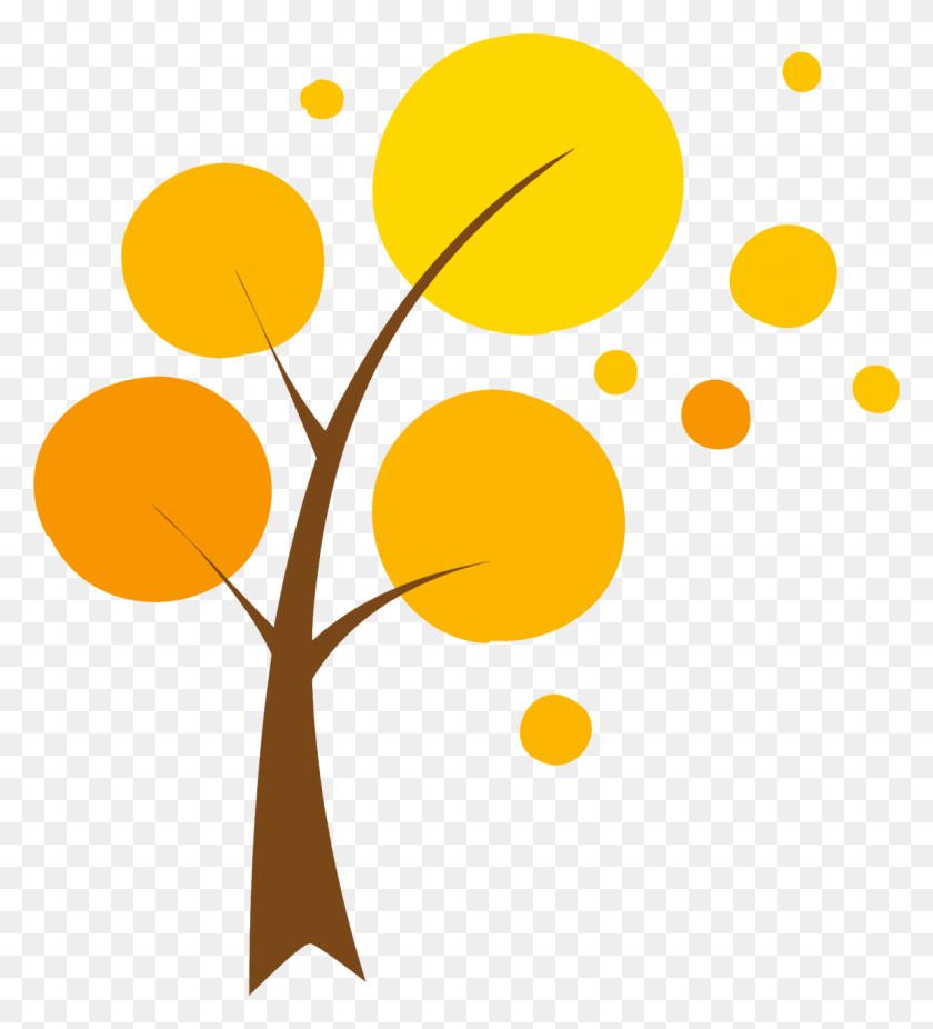 1152x1280 Cute Trees Cliparts - Fall Tree PNG