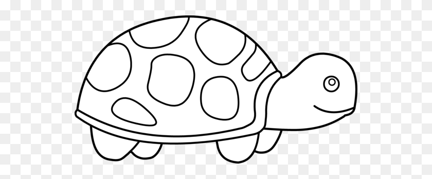 550x288 Cute Turtle Coloring Page - Sewing Clipart Black And White