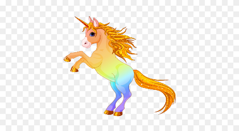 400x400 Cute Unicorn Clip Art Unicorn - Rainbow Unicorn Clipart