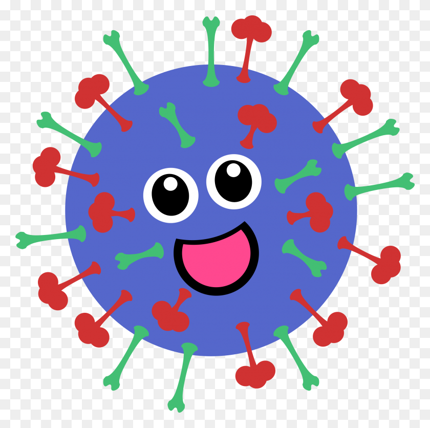 2410x2400 Cute Virus Icons Png - Virus PNG