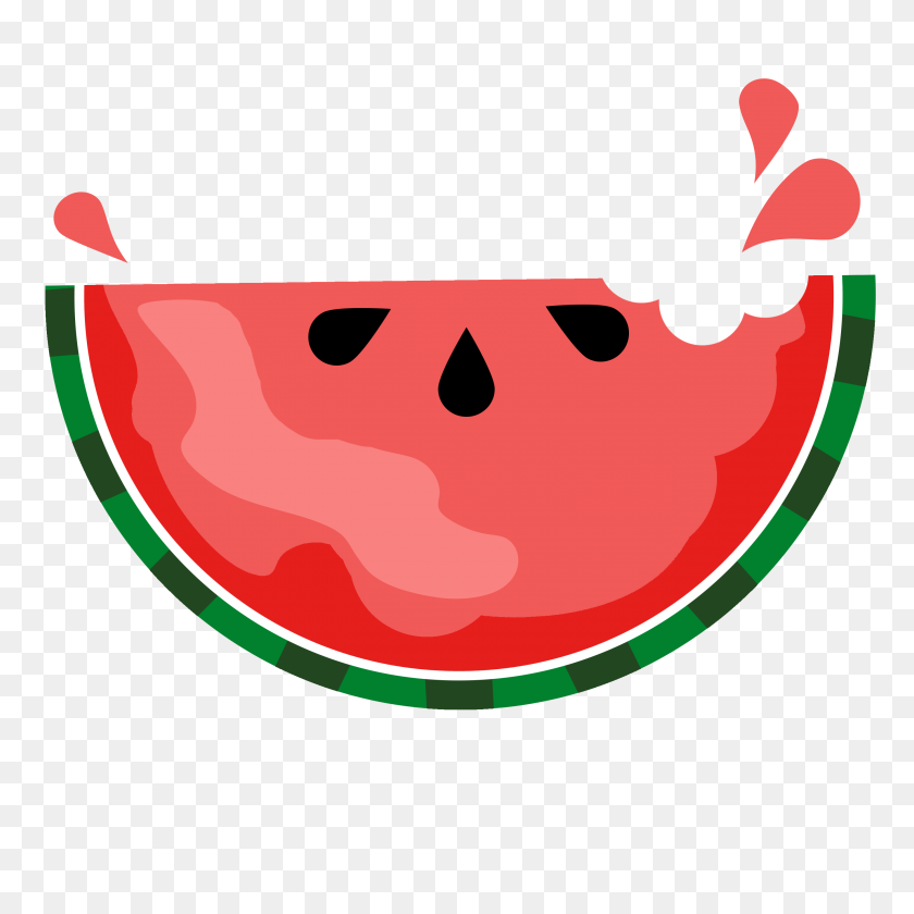 2700x2700 Cute Watermelon Clip Art Clipart Downl - Cute Food Clipart