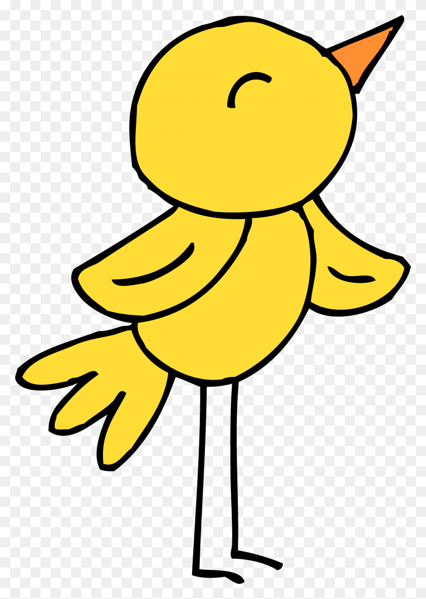 3745x5390 Cute Yellow Canary Bird - Yellow Clipart