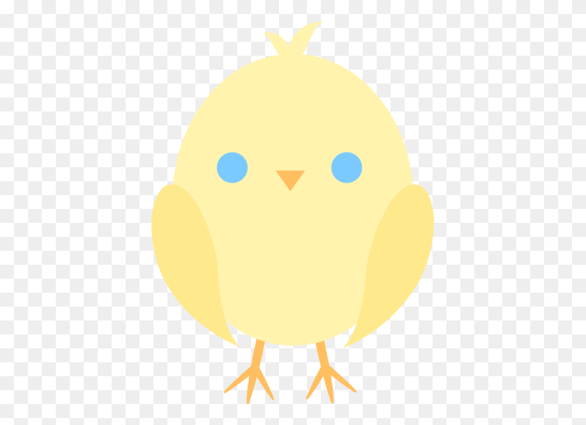 405x550 Cute Yellow Easter Chick - Cute Easter Clipart