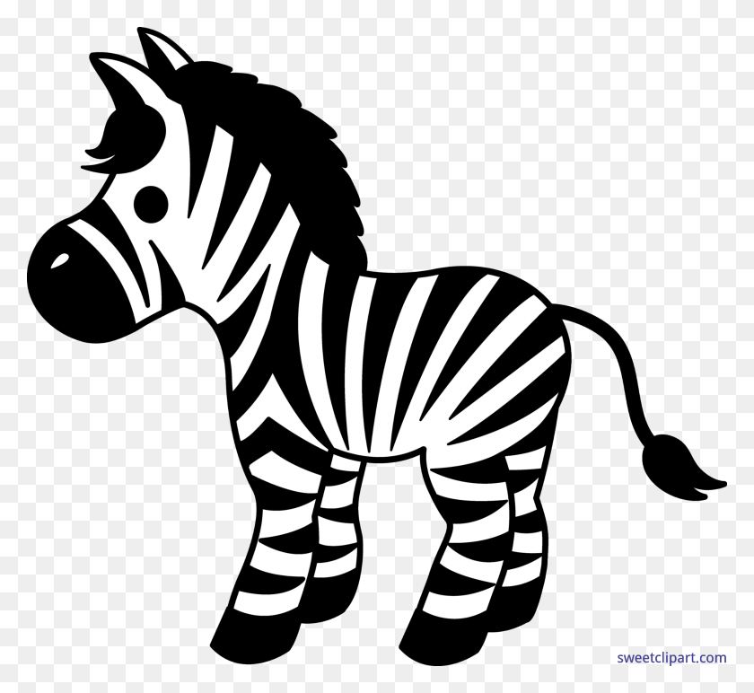 5166x4717 Cute Zebra Clip Art - Zebra Clipart