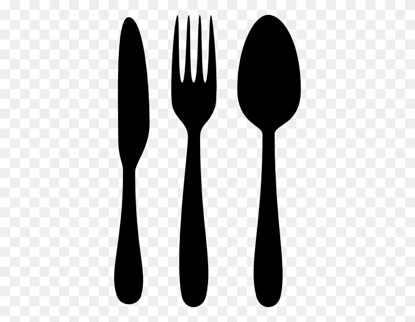 378x592 Cutlery Clip Art - Family Dinner Clipart