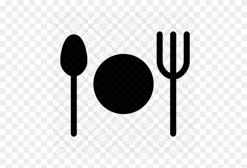 512x512 Cutlery Clipart Hotel - Silverware Clipart Black And White
