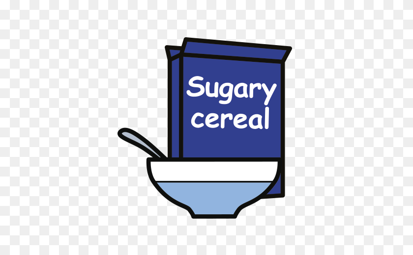 480x460 Cutting Back Sugar - Cereal Box Clipart