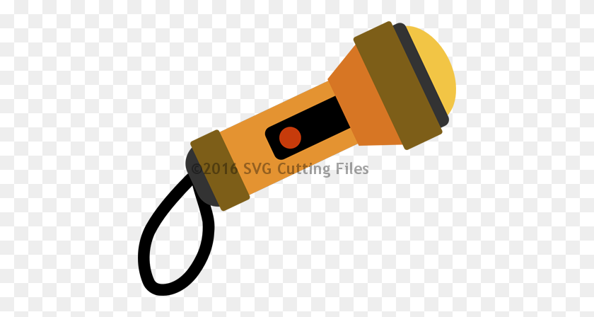 450x388 Cutting Files For Silhouette Cameo, Sure Cuts A Lot - Flashlight Clipart