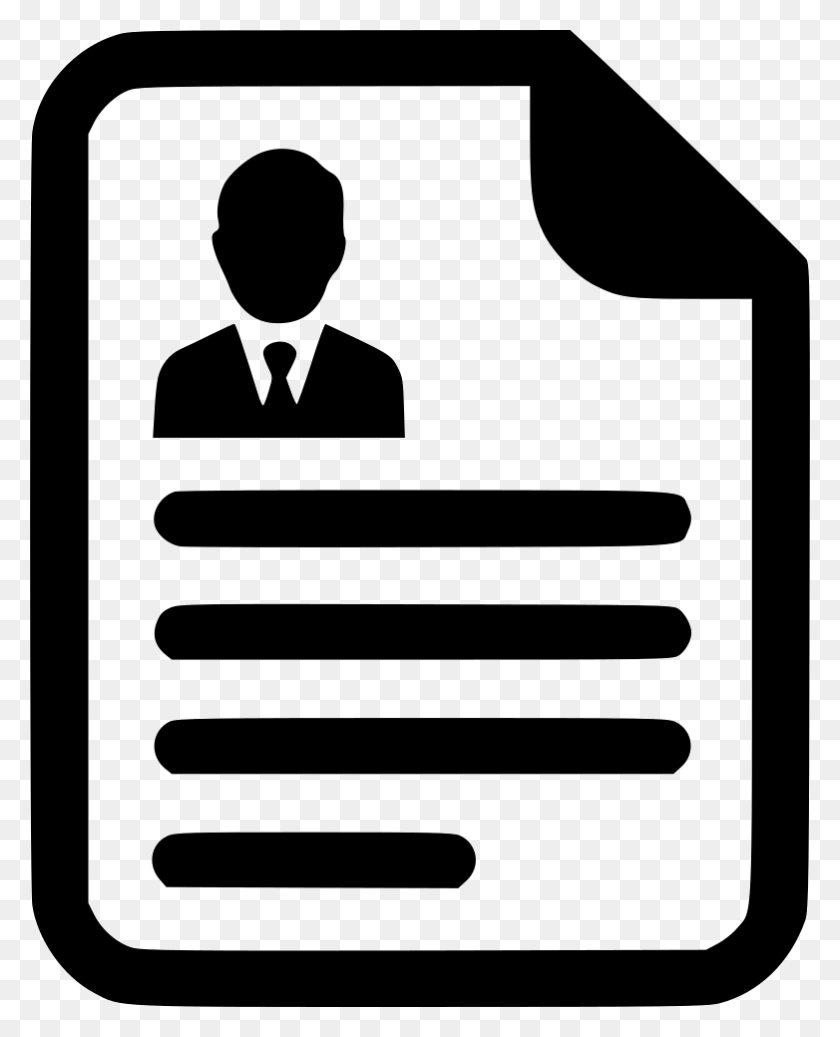 782x980 Cv Contract Agreement Resume Paper Document Png Icon Free - Resume PNG