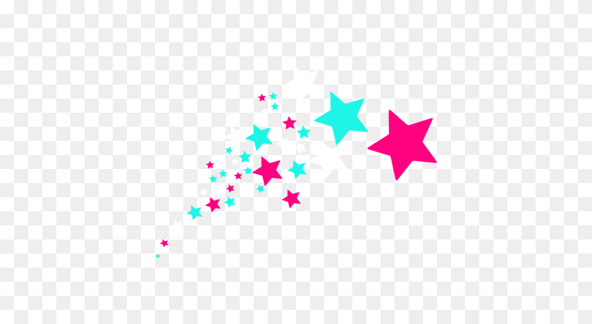 400x400 Голубые И Фиолетовые Падающие Звезды Прозрачные Png - Estrellas Png