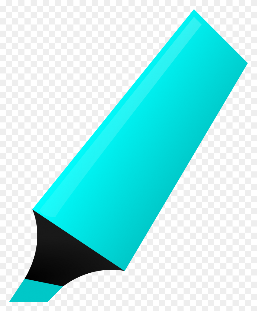 1958x2400 Cyan Highlighter Icons Png - Highlighter PNG