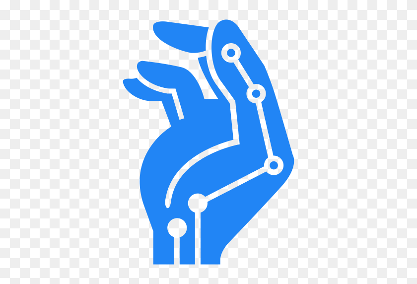 512x512 Cybertronics Advanced Cybernetics Solutions - Robot Hand PNG