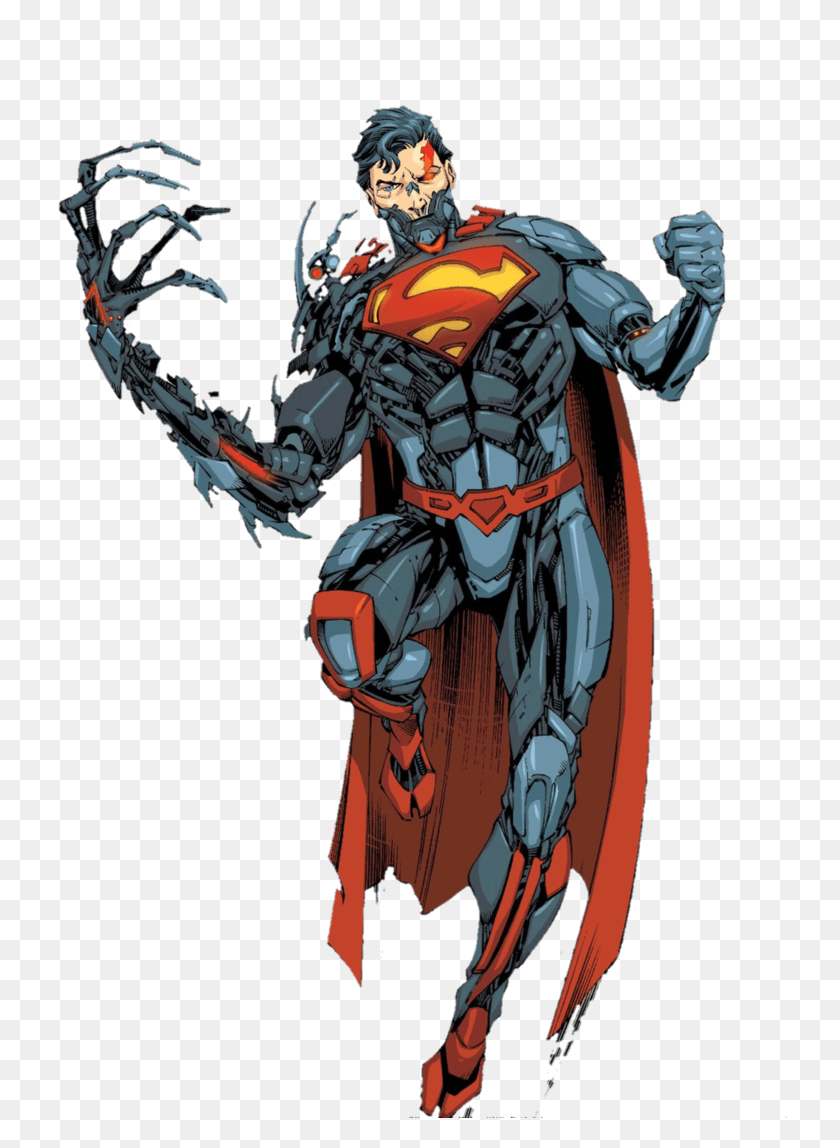 735x1088 Cyborg Superman - Cyborg Png