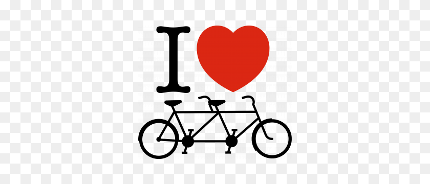 300x300 Cycling - Tandem Bicycle Clipart