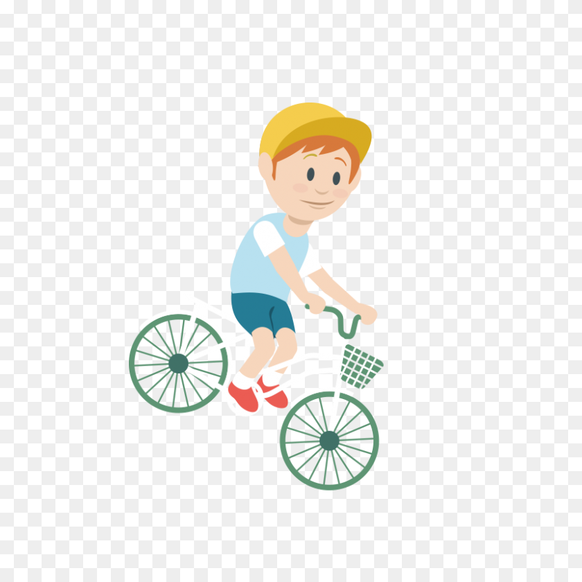 800x800 Clipart De Ciclismo Little Boy - Clipart De Cadena De Bicicleta
