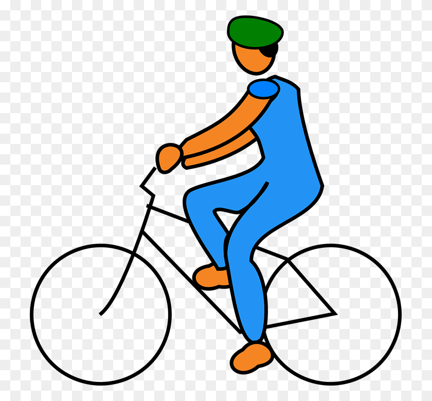 723x720 Cycling Clipart Rode - Cycle Clipart
