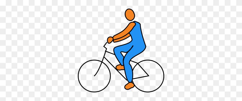 300x293 Cycling Cyclist Clip Art Download - Kid Riding Bike Clipart