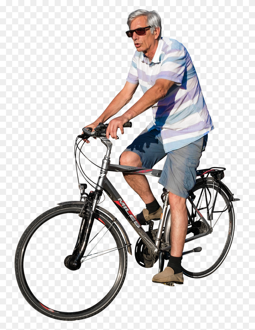 743x1024 Велоспорт На Закате Png Изображения - Велосипедист Png
