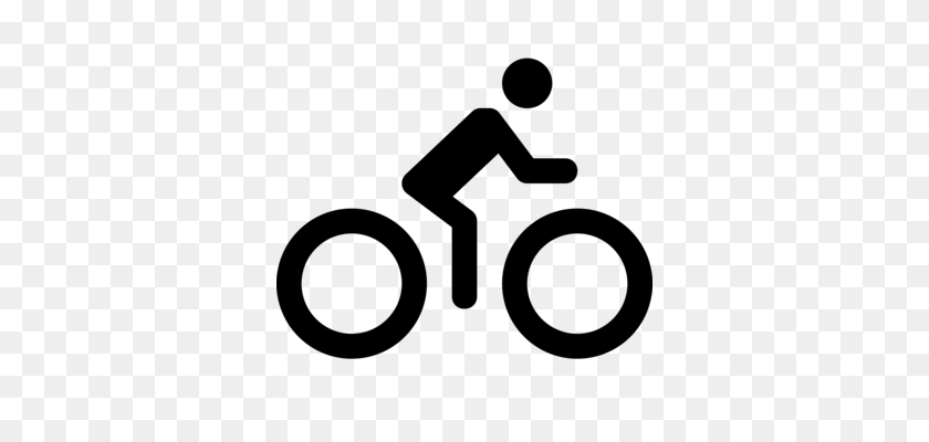 340x340 Cycling Mountain Biking Bicycle Computer Icons Single Track Free - Motorcycle Clipart Free