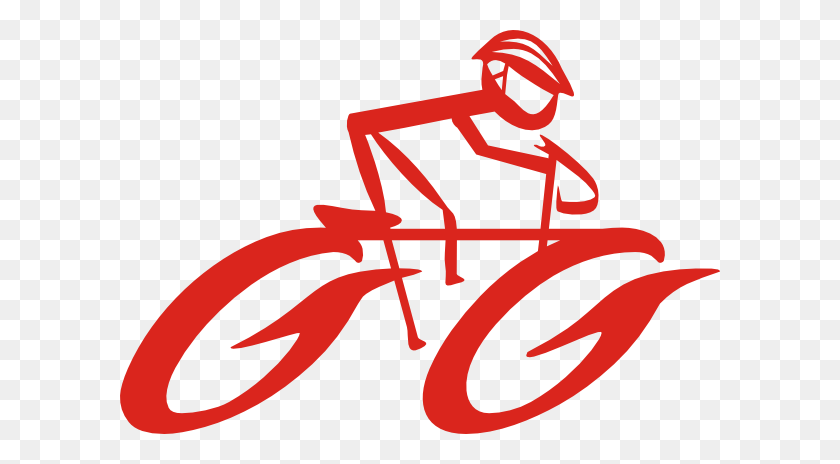 600x404 Cyclist On Bike Clip Art Free Vector - Extreme Clipart Com