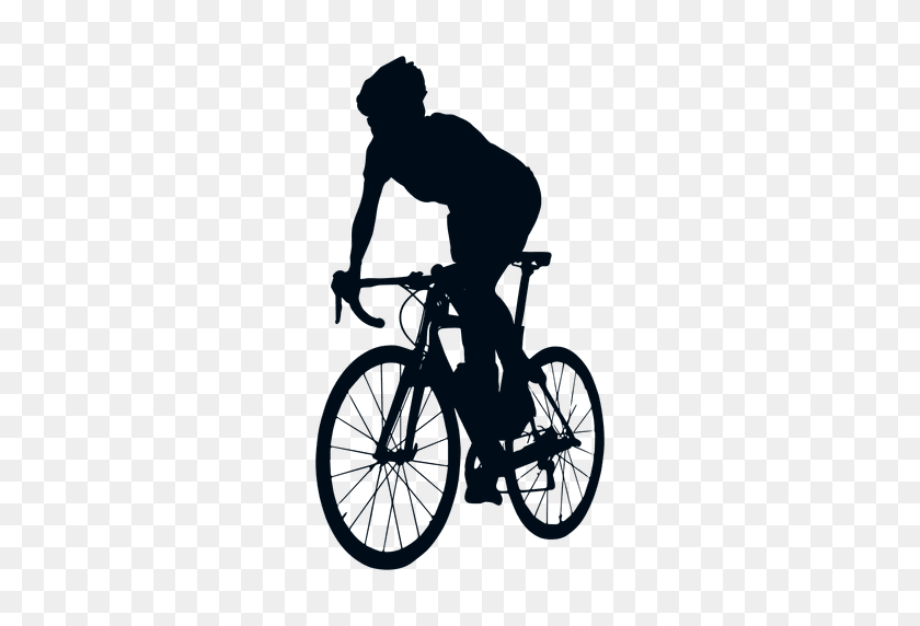 512x512 Cyclist Spriting Silhouette - Cyclist PNG