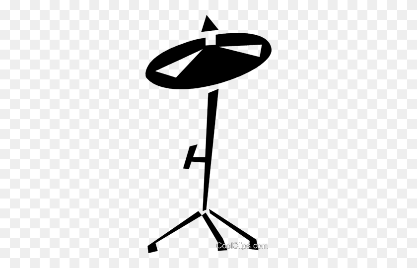 254x480 Cymbal Royalty Free Vector Clip Art Illustration - Cymbals Clipart