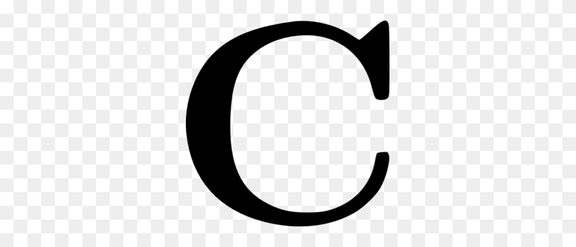 297x300 Cyrillic Letter C Png, Clip Art For Web - Letter A Clipart Black And White