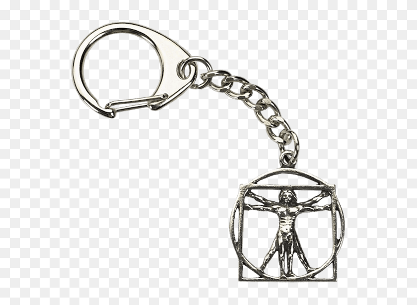 555x555 Da Vinci Vitruvian Man Key Ring - Vitruvian Man PNG