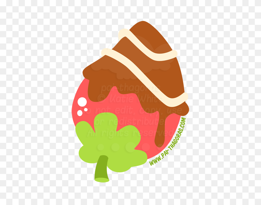 514x600 Dad - Chocolate Covered Strawberries Clipart