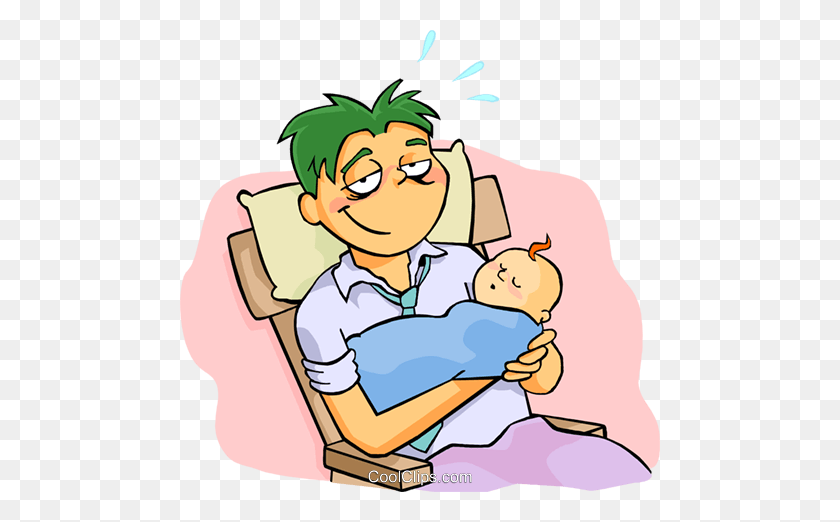 480x462 Dad And Baby Png Transparent Dad And Baby Images - Sleeping Kid Clipart