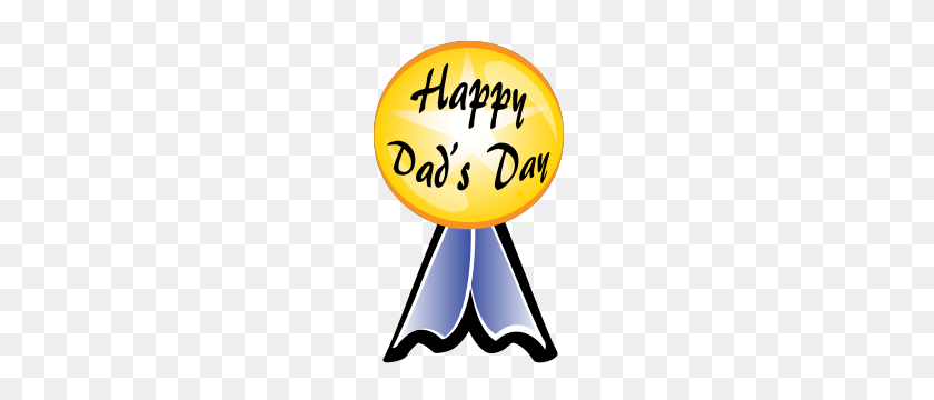 196x300 Dads Day Ribbon - Fathers Day Clipart