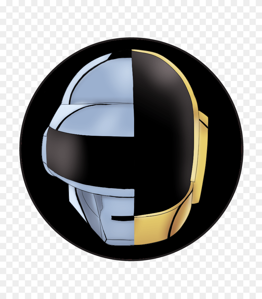 771x900 Daft Punk On A Or Pin Back Button - Daft Punk PNG
