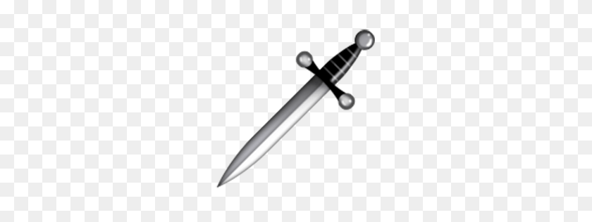 256x256 Dagger Knife Emoji For Facebook, Email Sms Id - Knife Emoji PNG