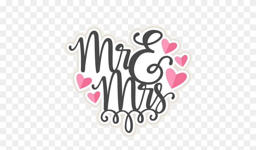 432x432 Daily Freebie Miss Kate Cuttables Mr Mrs Title - Mr And Mrs Clipart