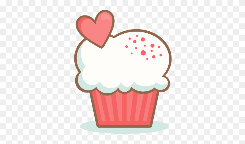 432x432 Daily Freebie Miss Kate Cuttables Valentine Cupcake - Chocolate Cupcake Clipart