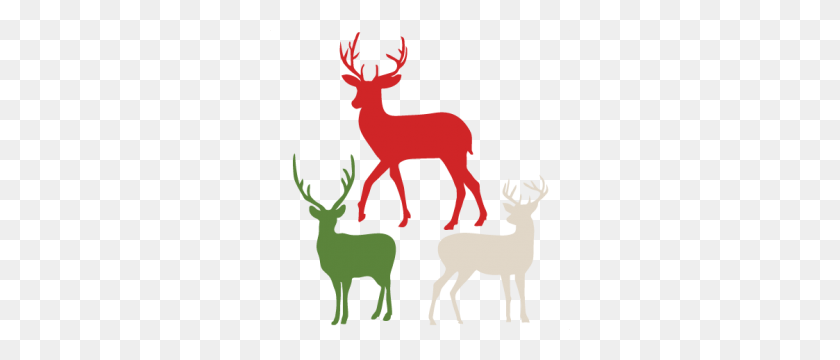300x300 Daily Freebie Reindeer Silhouettes - Reindeer Silhouette Clipart