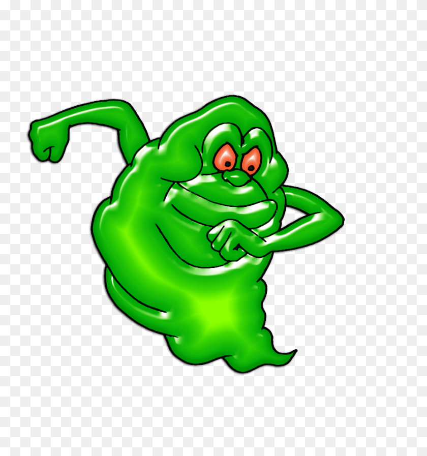862x926 Daily Prompt Ooze Bonkers Away! - Slimer Clipart