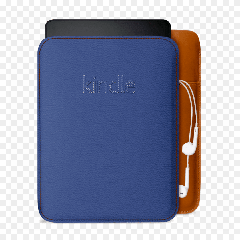 900x900 Dailyobjects Stitched Deep Blue Real Leather Sleeve Case Cover - Kindle PNG