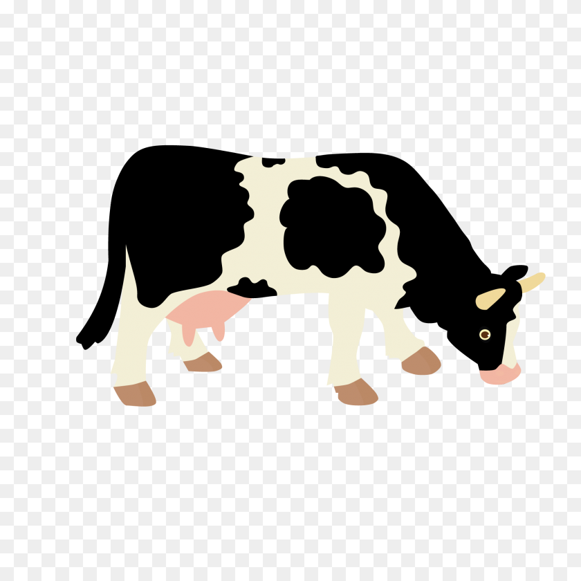 1772x1772 Dairy Clipart Vector - Holstein Cow Clipart