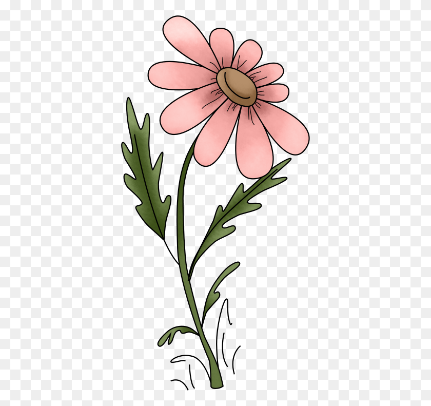 368x731 Daisy - Wildflower Clipart