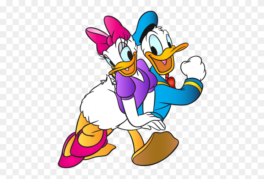 480x512 Daisy And Donald Duck Png - Donald Duck PNG