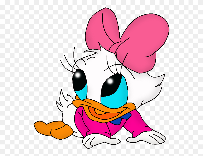 563x588 Daisy Duck Baby Clip Art - Daisy Duck Clipart
