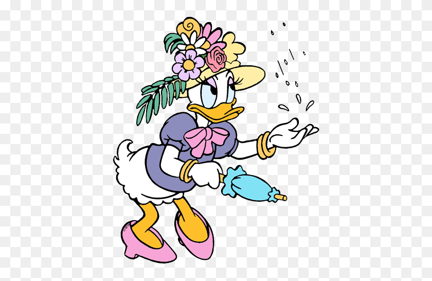 408x486 Imágenes Prediseñadas De Daisy Duck Disney Imágenes Prediseñadas En Abundancia - Lluvia Clipart