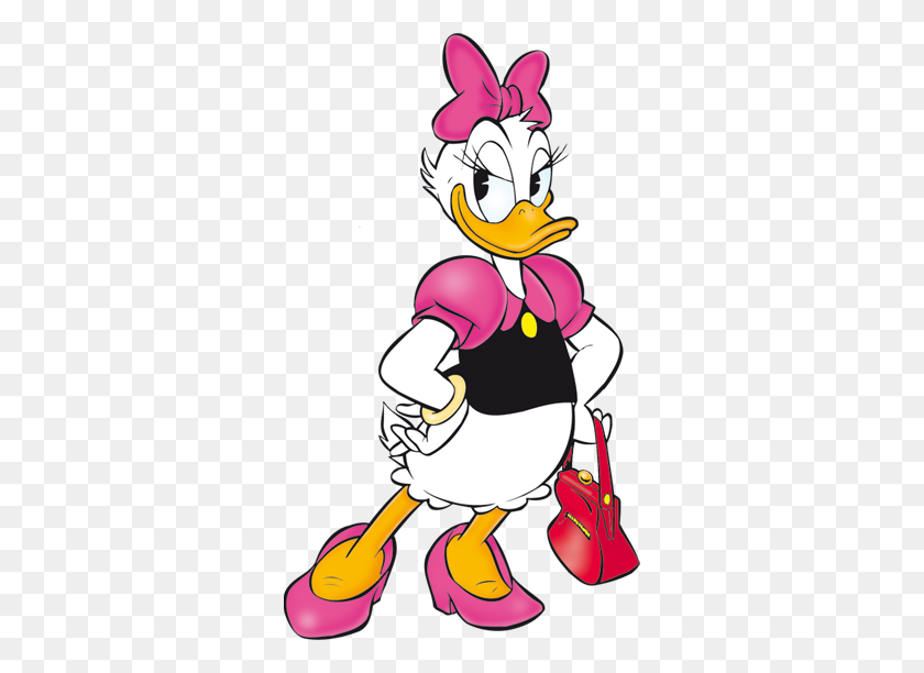 324x552 Daisy Duck Lustiges Taschenbuch - Клипарт Дейзи Дак