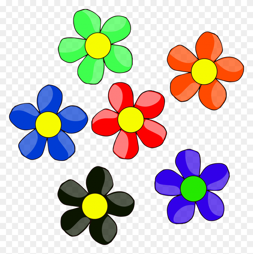 2471x2482 Daisy Flower Clip Art Png Clipart - Wildflower Clipart