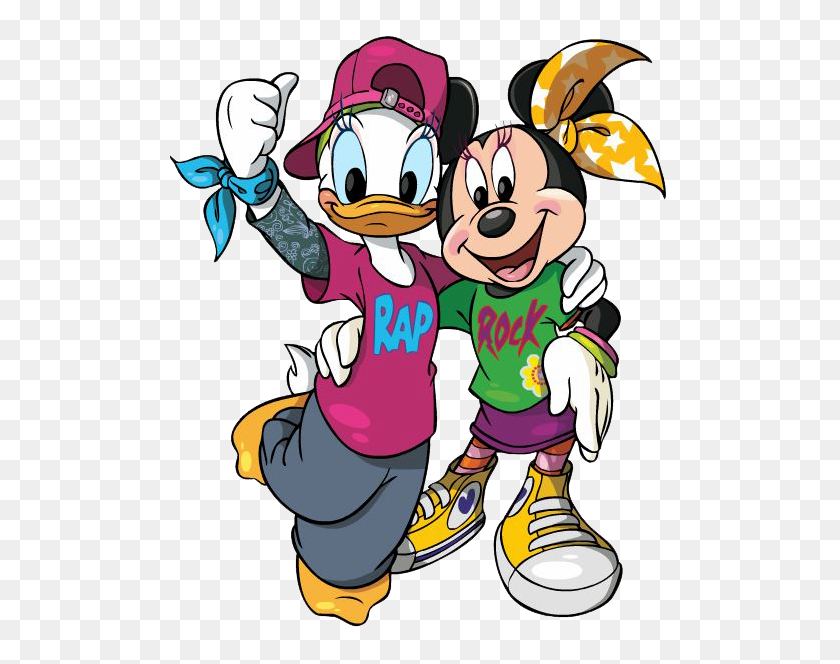 517x604 Daisy Minnie Rap Rock Minnie Mouse Disney - Rap Clipart