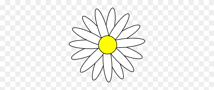 300x292 Daisy Png Clip Arts For Web - Daisy PNG